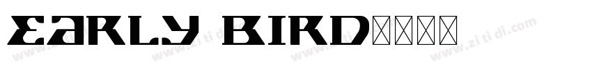 Early Bird字体转换